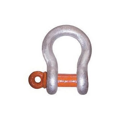 Anchor Shackle, 95 Ton Load, 118 In, 114 In Screw Pin, Galvanized